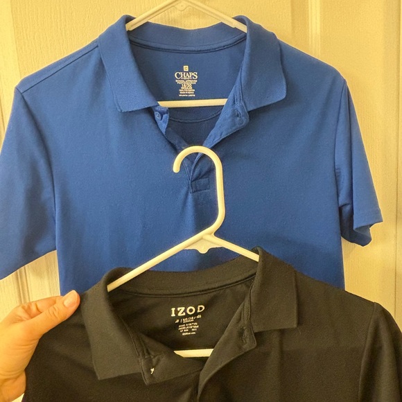 Lot of 2 Boy’s School Polo Shirts in Black & Blue, Size 18/20 - Picture 2 of 6